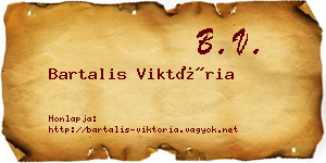 Bartalis Viktória névjegykártya