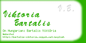 viktoria bartalis business card